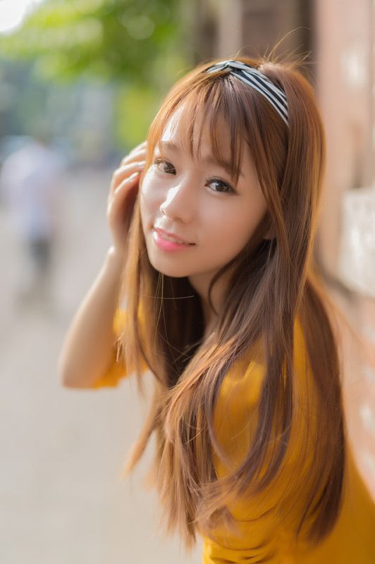 清纯甜美美眉户外高清写真照