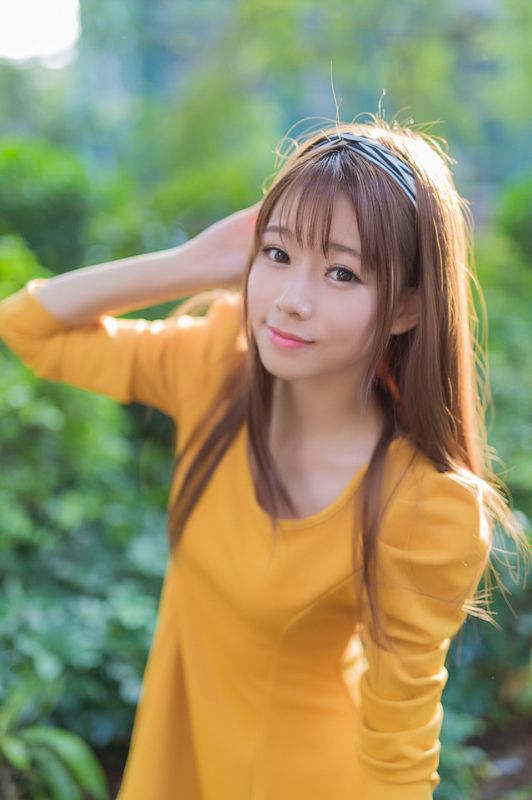 清纯甜美美眉户外高清写真照