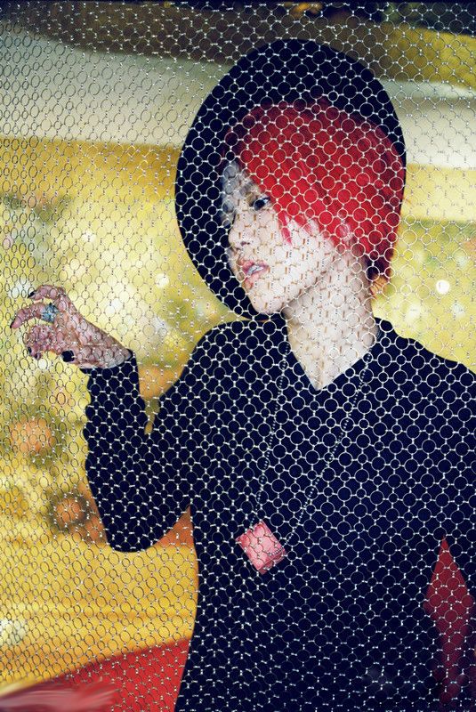 红发美女谭维维性感高清写真