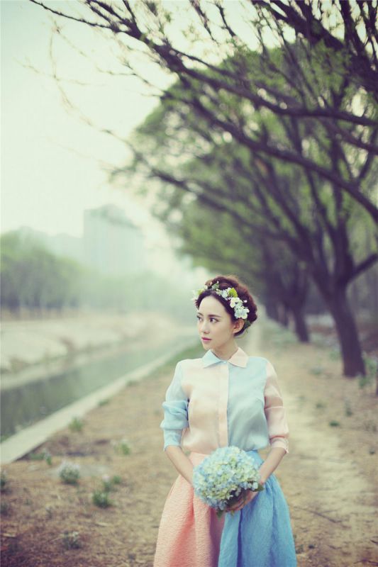 女星刘萌萌小清新夏日写真