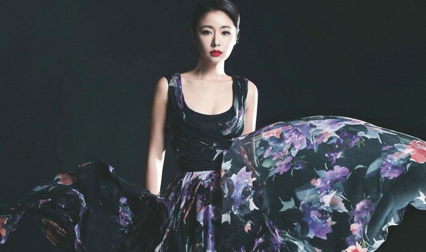 女神林心如优雅长裙范儿写真