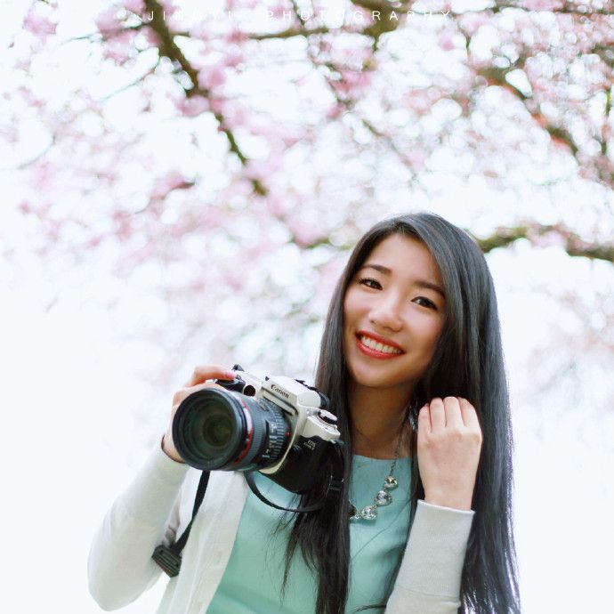 樱花树下的小美女唯美意境写真