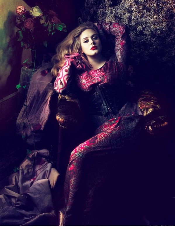 adele登VOGUE杂志封面拍摄写真