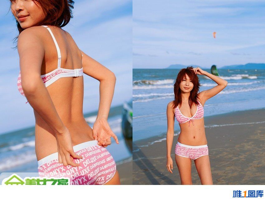性感美女makiyo沙滩比基尼写真