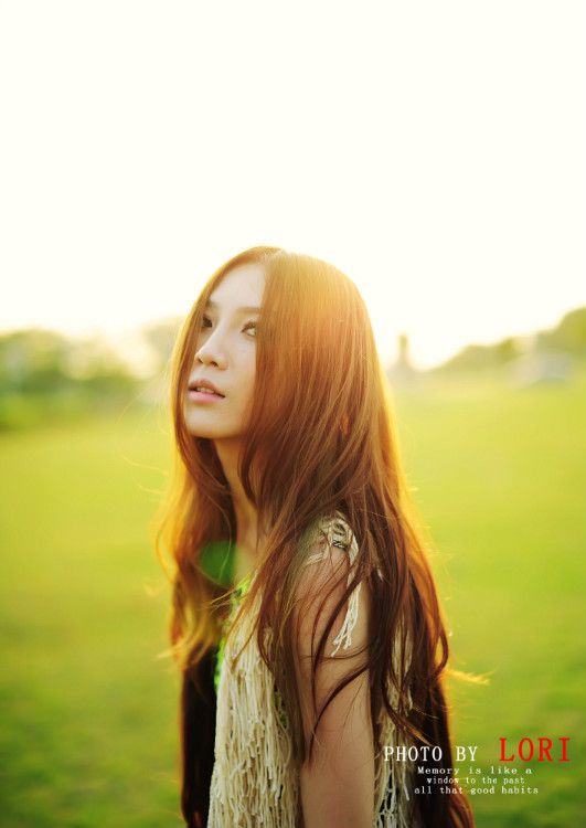 清纯美眉小清新户外写真