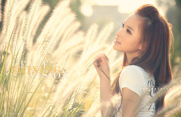 萌妹子小清新户外写真
