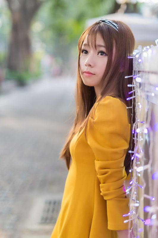 清纯甜美美眉户外高清写真照