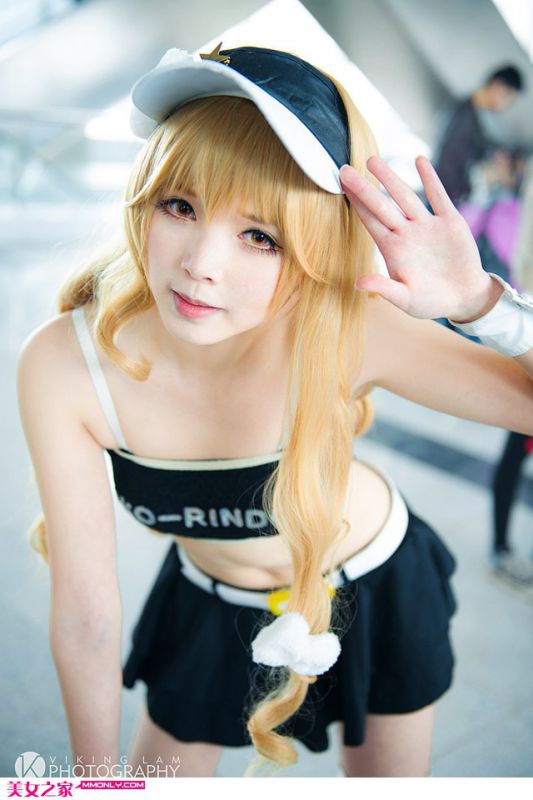 金发美女cosplay可爱魔理沙写真