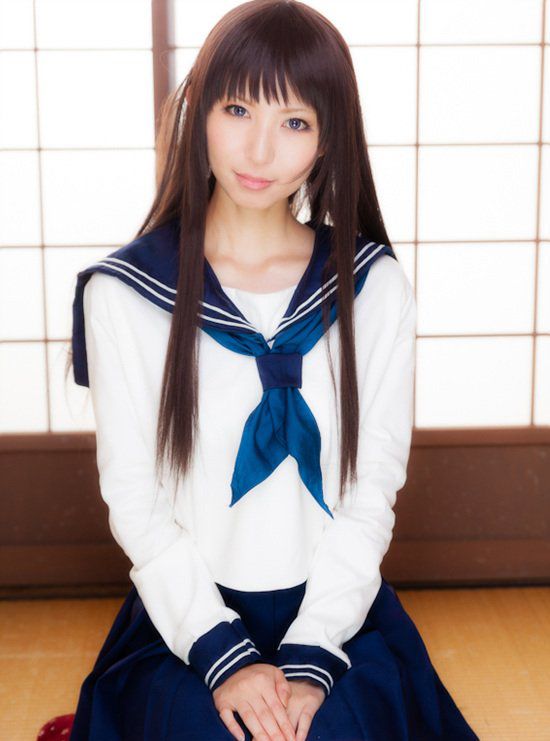 制服美女有村千佳室内性感写真