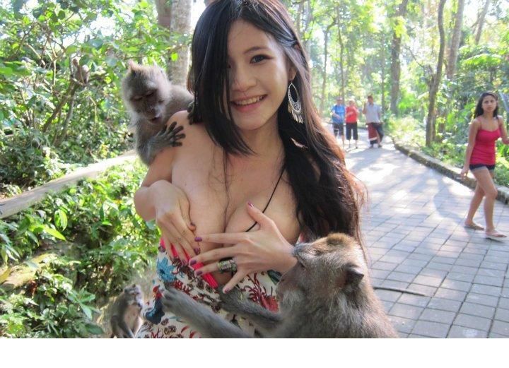 性感美女陈维芊遭袭胸诱人图集