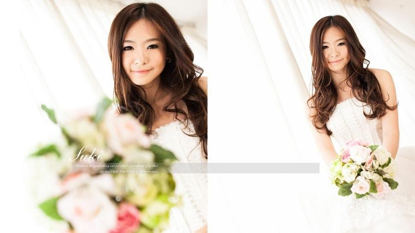 萌妹子纯白婚纱唯美写真