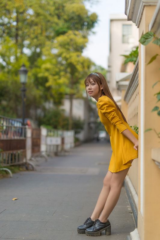 清纯甜美美眉户外高清写真照