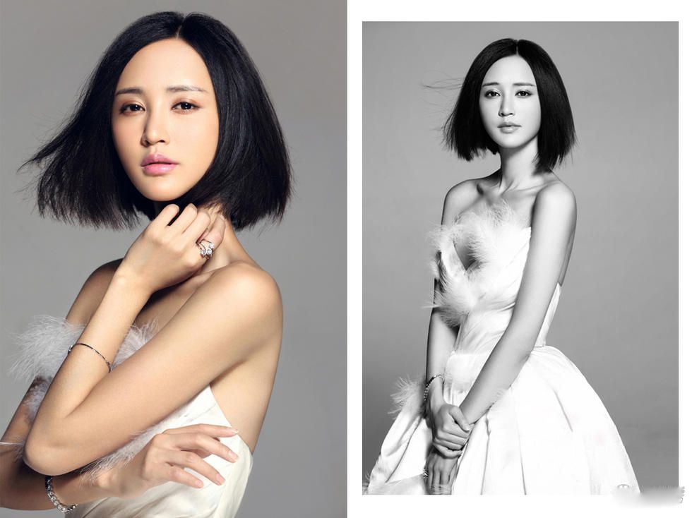女星张歆艺携闺蜜拍摄高清写真