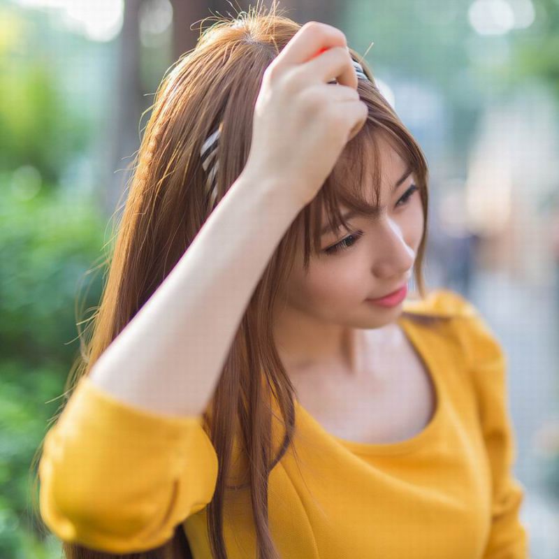 清纯甜美美眉户外高清写真照