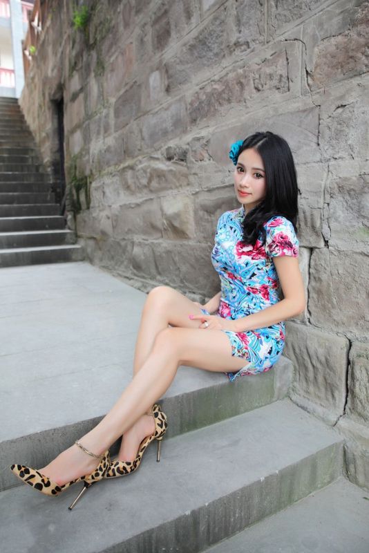 小清新古装美女户外高清写真