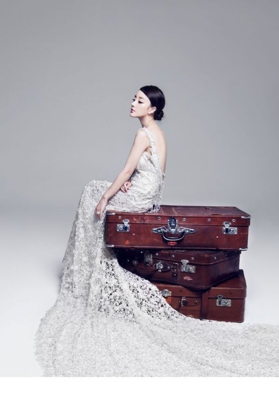 美女明星李小璐唯美婚纱图片