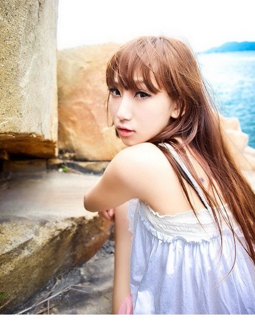 小清新嫩模谢芷蕙沙滩写真