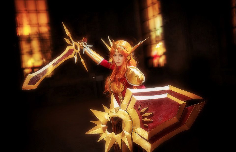 萌妹子cosplay游戏女巫角色高清图集