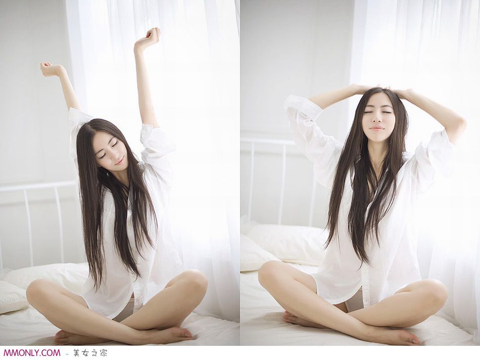 白色衬衫萌妹子私房诱惑写真