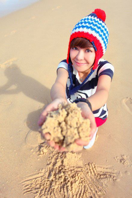 清纯甜美MM郁可唯生活写照
