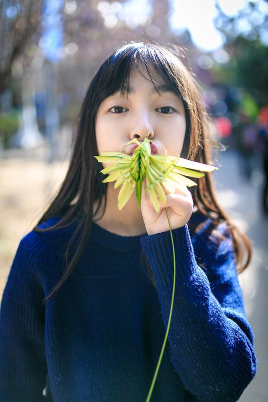 秋日萌妹子唯美生活写真