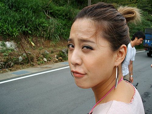 素颜女艺人黄小柔生活照