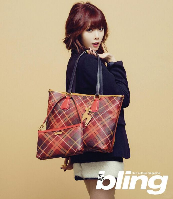 韩国女星金泫雅bling杂志写真