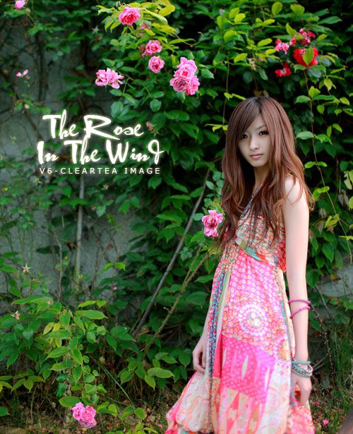 清纯校花小清新户外写真