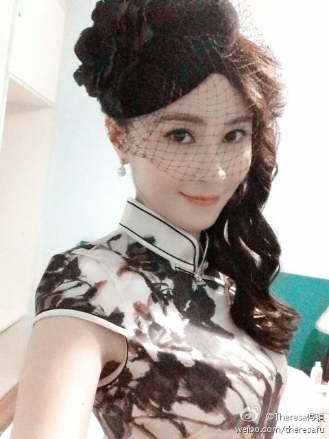 香港明星傅颖自拍照