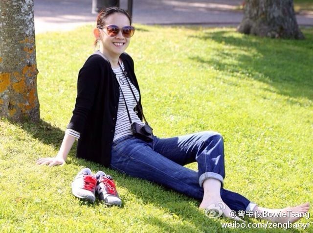 甜美女星曾宝仪生活照