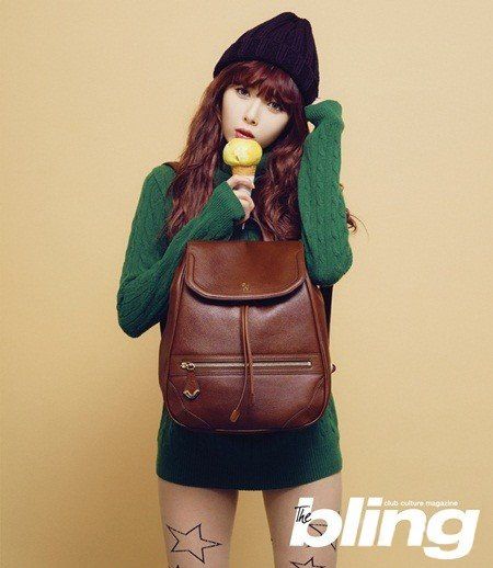 韩国女星金泫雅bling杂志写真