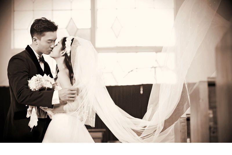 香港美女陈自瑶幸福婚纱照