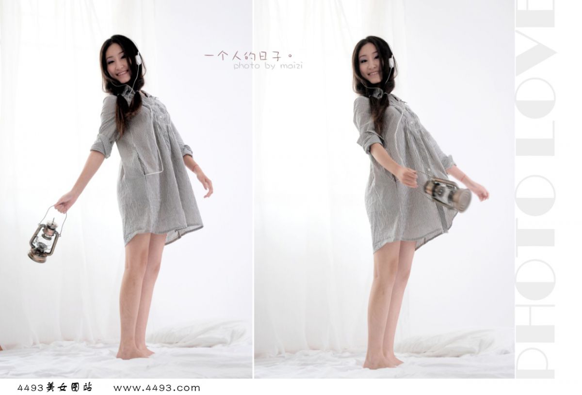 甜美清新美眉闺房迷人写真