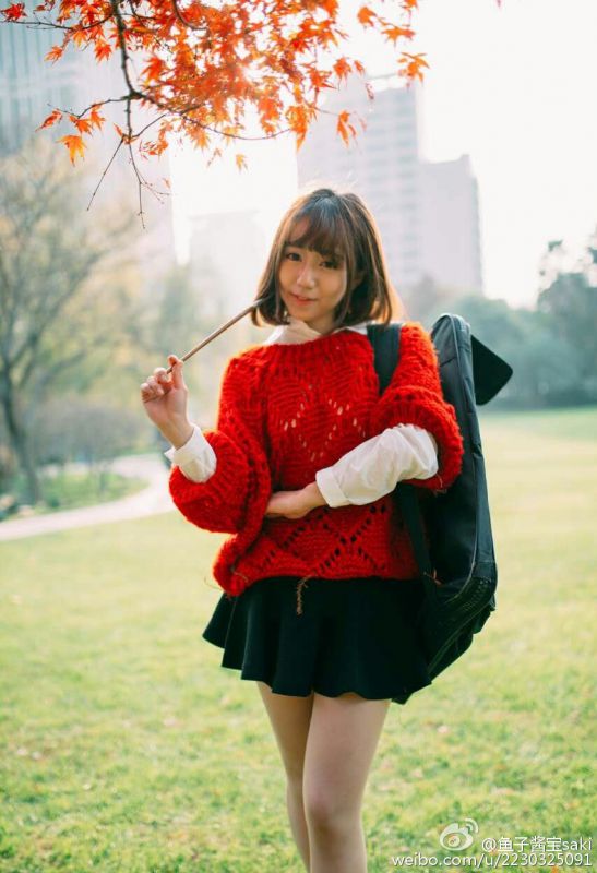 90后萌系美女鱼子酱宝saki微博清纯写真