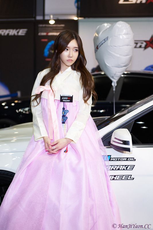 韩国甜美车模李花莉妩媚性感写真
