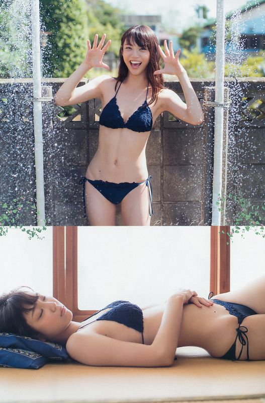 日本少女山谷花纯户外泳装湿身大片