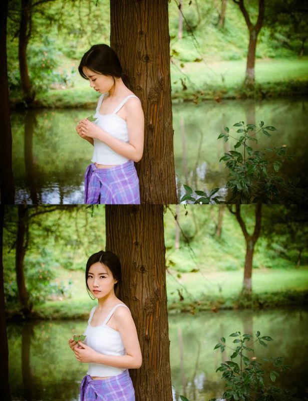 小清新长发美女户外靓丽写真合集