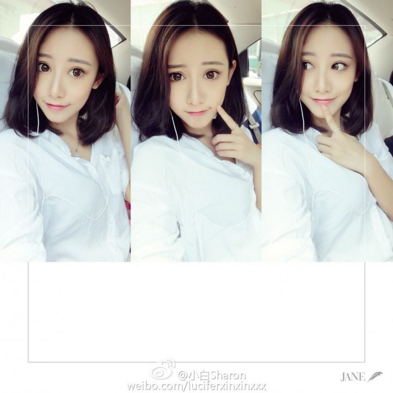 内地知名模特小白Sharon微博私拍写真