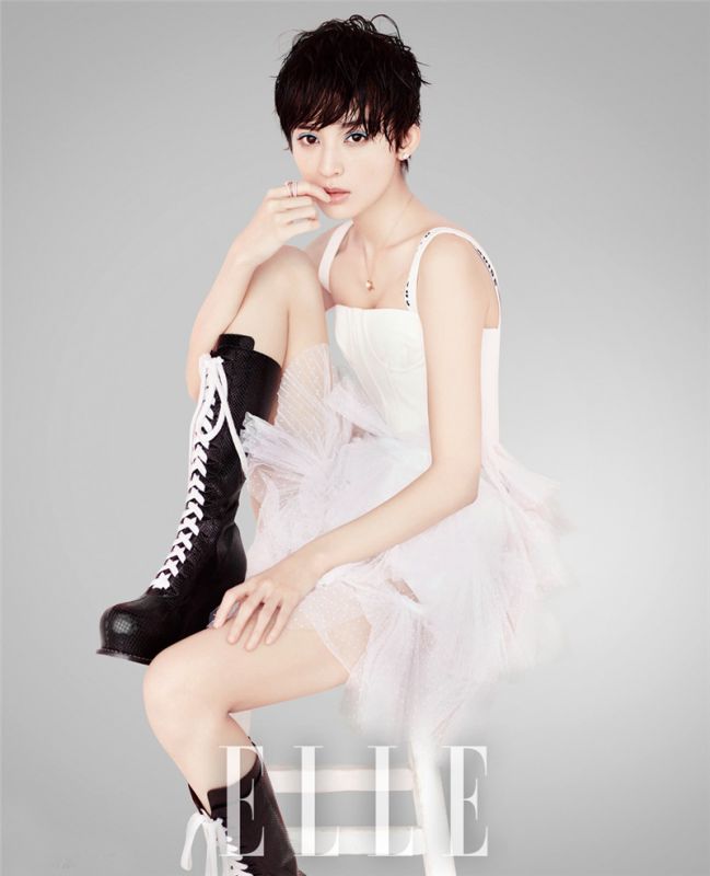 新疆美女古力娜扎《ELLE》三月刊写真