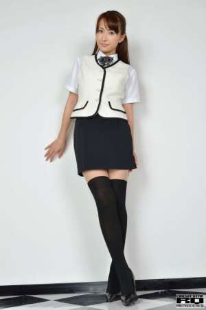 日本写真模特删玲菜制服摄影图片