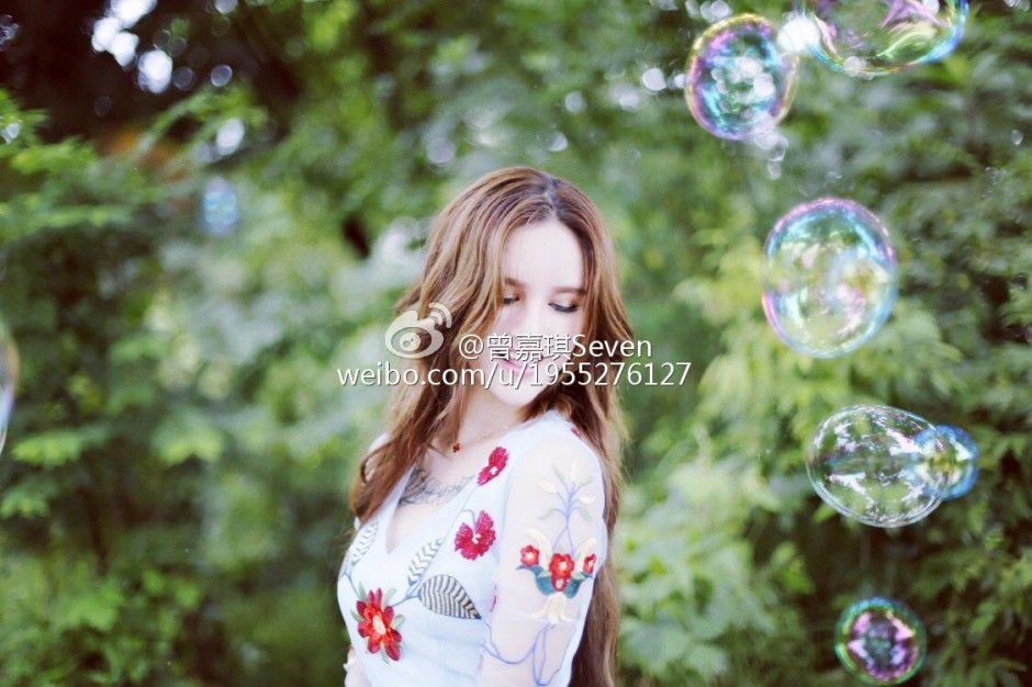 中德混血儿曾嘉琪Seven微博摄影写真图片