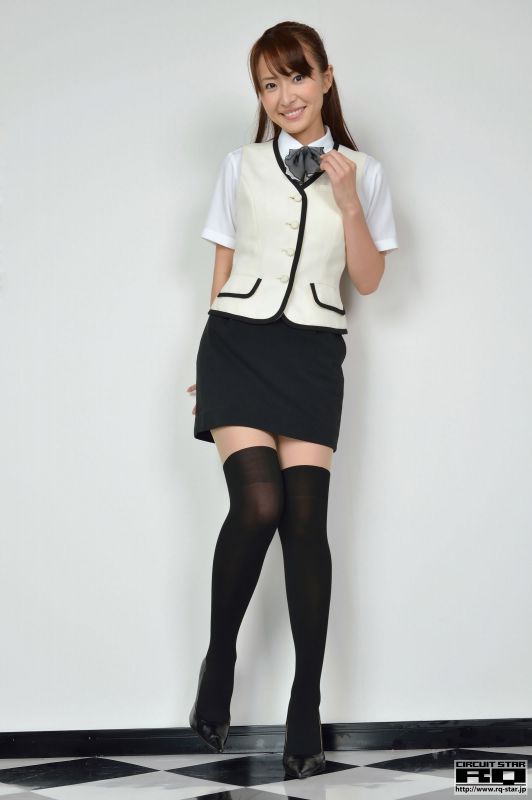 日本写真模特删玲菜制服摄影图片