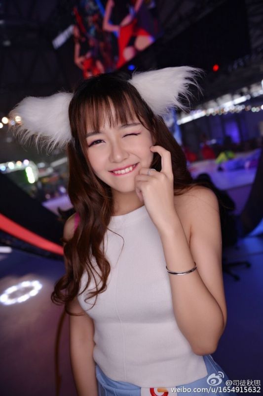 游戏展览美女司徒秋思微博美图合辑