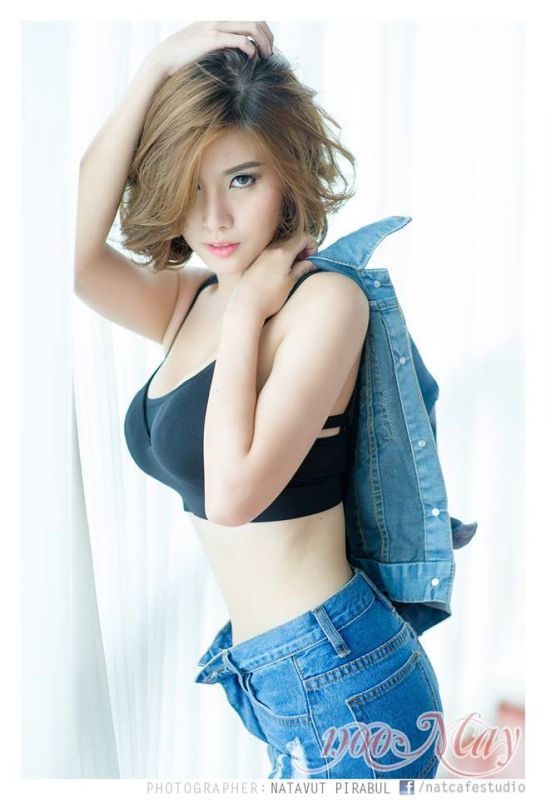 帅气短发美女Sathankorn Noomay私拍写真图片