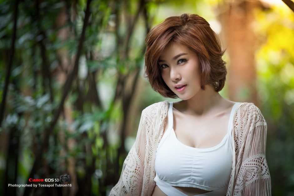 帅气短发美女Sathankorn Noomay私拍写真图片