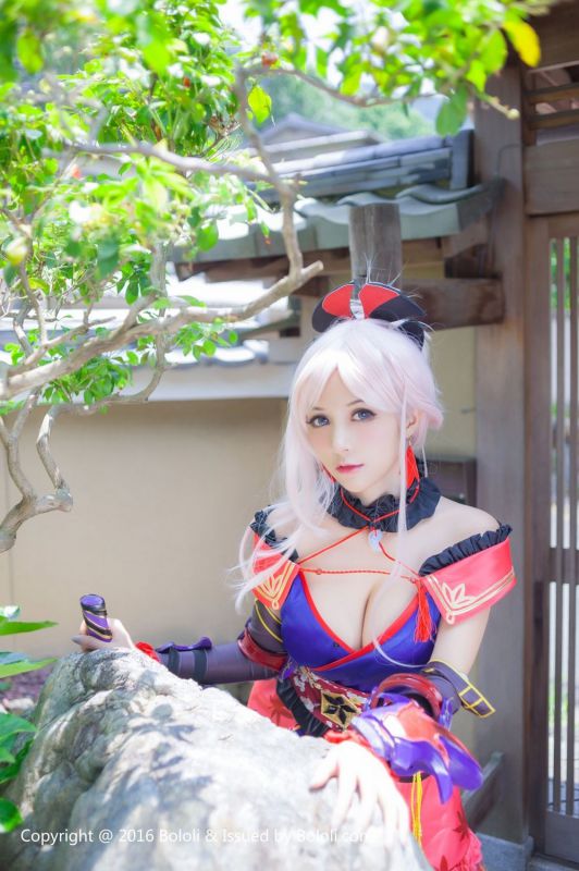 夏美酱图片BoLoli波萝社新刊宫本武藏一破cos写真套图