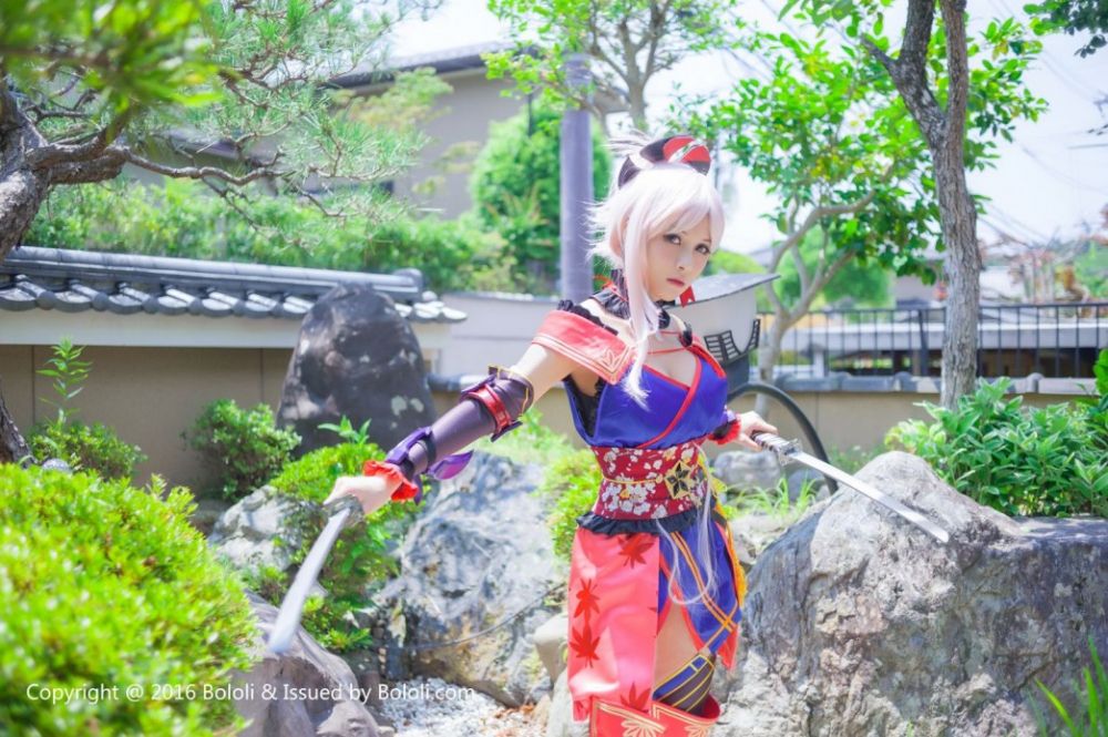 夏美酱图片BoLoli波萝社新刊宫本武藏一破cos写真套图