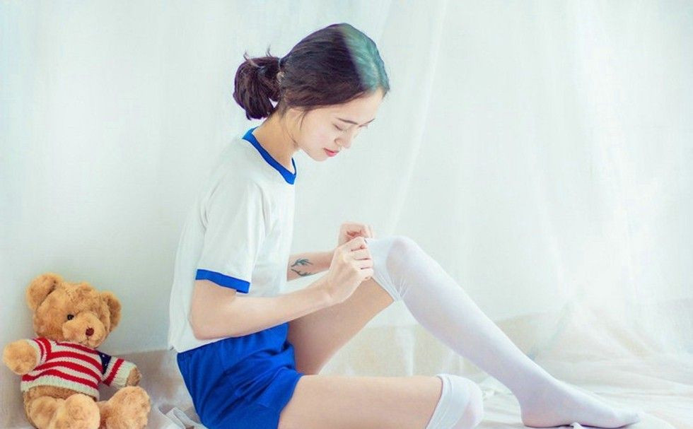 吃西瓜的俏皮可爱美少女唯美清甜夏日性感诱人私房照