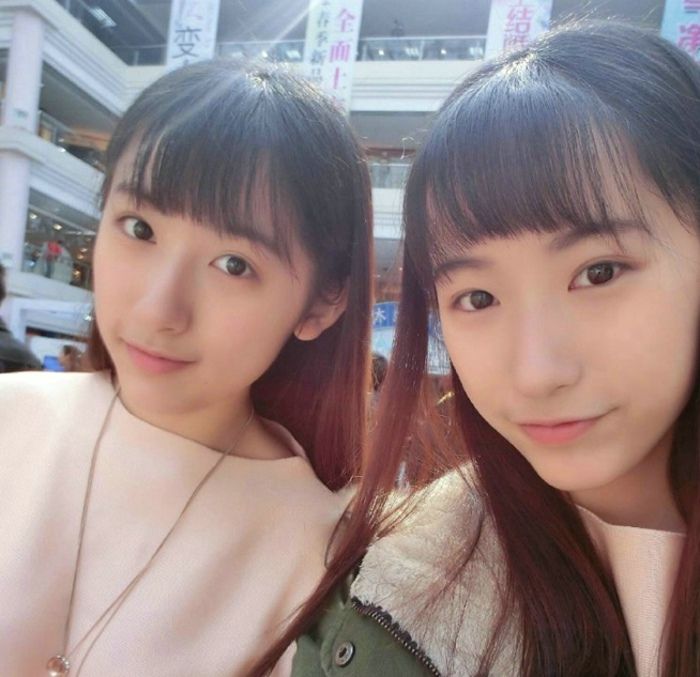 复旦双胞胎清纯校花萌翻众人美女图片