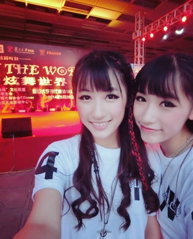复旦双胞胎清纯校花萌翻众人美女图片